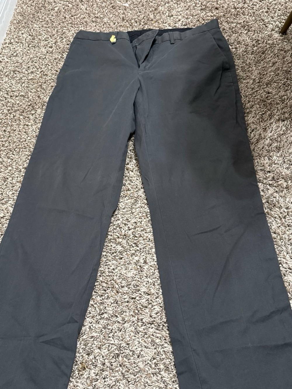 Express Men's Black Dress Pants - Straight Leg